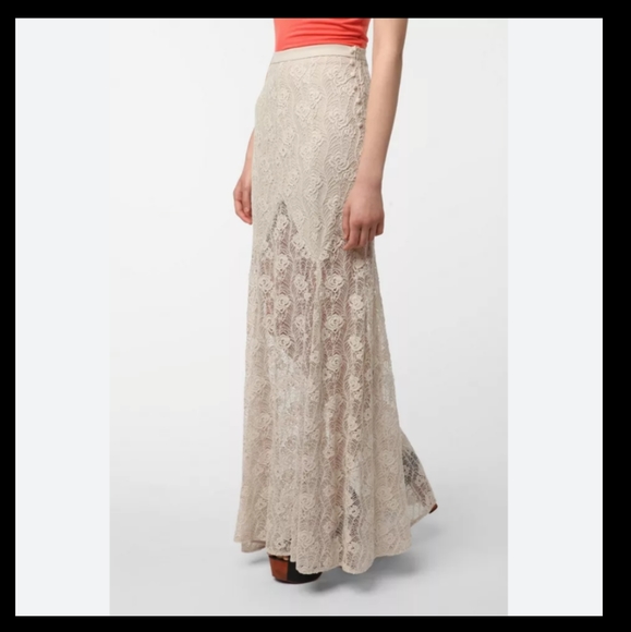 Ecote Crochet Mermaid Maxi Skirt - Urban Outfitters - Picture 8 of 11